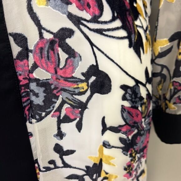 Tahari Women’s Velvet Mesh Sheer Floral Intimates Robe with Belt- Medium - Picture 11 of 16